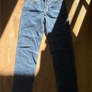 GAP Women's Cheeky Straight High Rise Jeans - Classic Blue